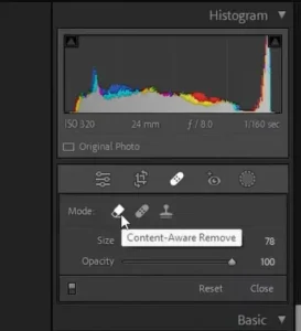 Remove Objects Using the Content Aware Tool in lightroom mod apk